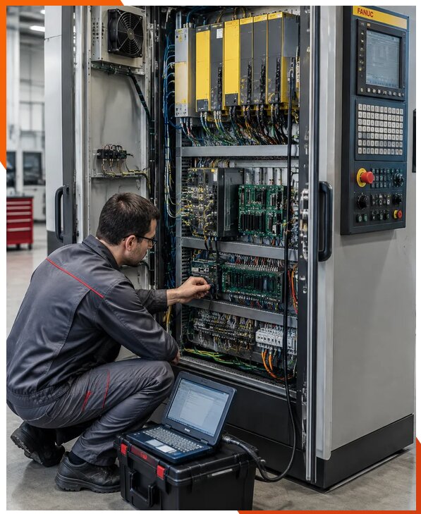 Ремонт систем ЧПУ FANUC промышленных станков в Якутске